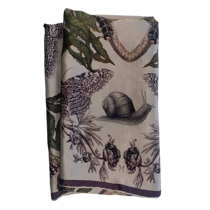 Snail's Paradise Silk Scarf