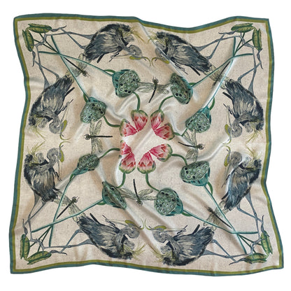 Herons Silk Scarf