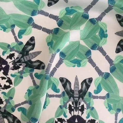 Moth Carousel Silk Scarf